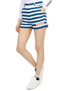 Women's Airline Border Shorts Navy - HORN GARMENT - BALAAN 6