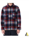 Kervon Check Oversized Shirt Jacket Red - ISABEL MARANT - BALAAN 2