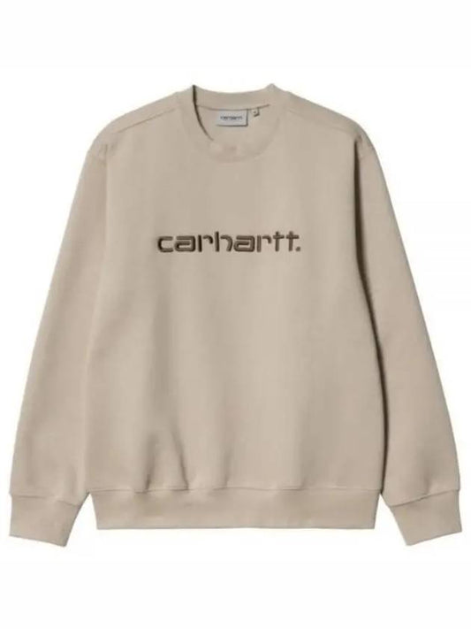 Logo Print Sweatshirt Beige - CARHARTT WIP - BALAAN 1