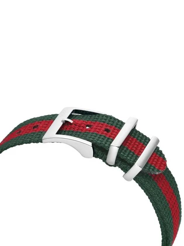 Dive Quartz 40mm Fabric Watch Red Green - GUCCI - BALAAN 4