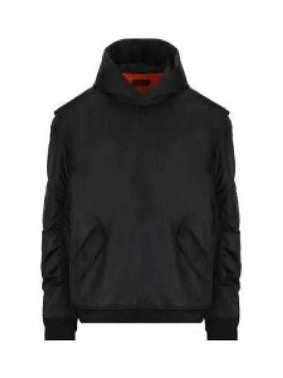 Sporty B Over Bomber Hoodie Black - BALENCIAGA - BALAAN 2