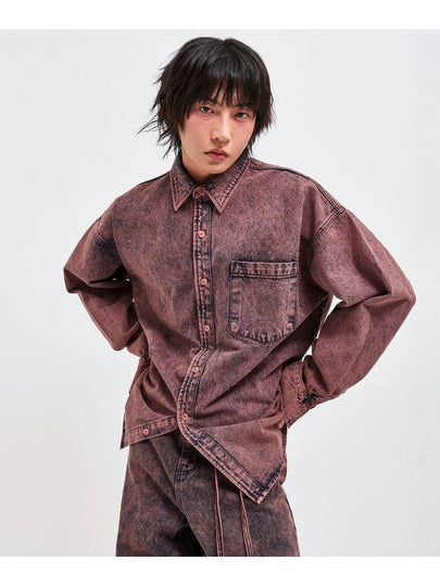 Seawear Wine Denim Long Sleeve Shirt Indie Pink - C WEAR BY THE GENIUS - BALAAN 2