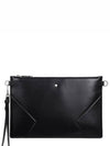 Meisterstück Leather Clutch Bag Black - MONTBLANC - BALAAN 2