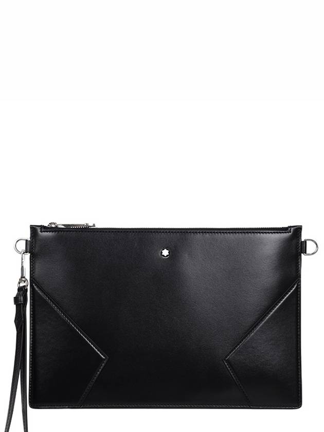 Meisterstück Leather Clutch Bag Black - MONTBLANC - BALAAN 2