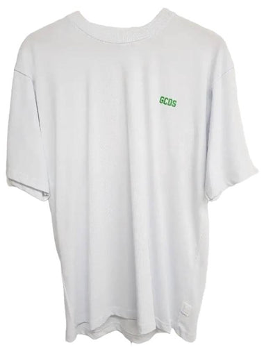 Logo Cotton Short Sleeve T-Shirt White - GCDS - BALAAN 1