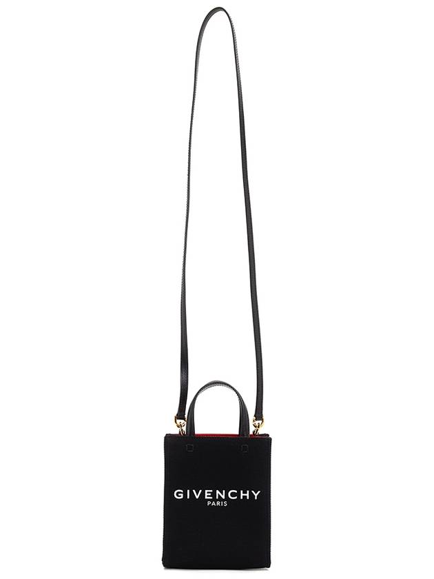 Logo Printed Vertical Mini Tote Bag Black - GIVENCHY - BALAAN 8