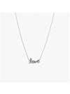 Sparkling Handwritten Love Collier Necklace Silver - PANDORA - BALAAN 4