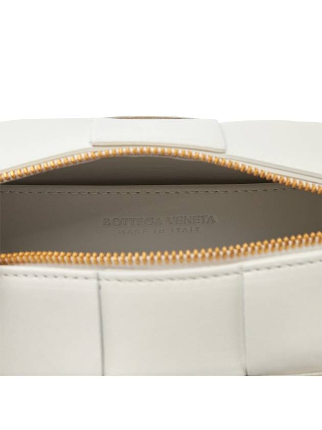 Brick Cassette Intrecciato Small Shoulder Bag White - BOTTEGA VENETA - BALAAN 9