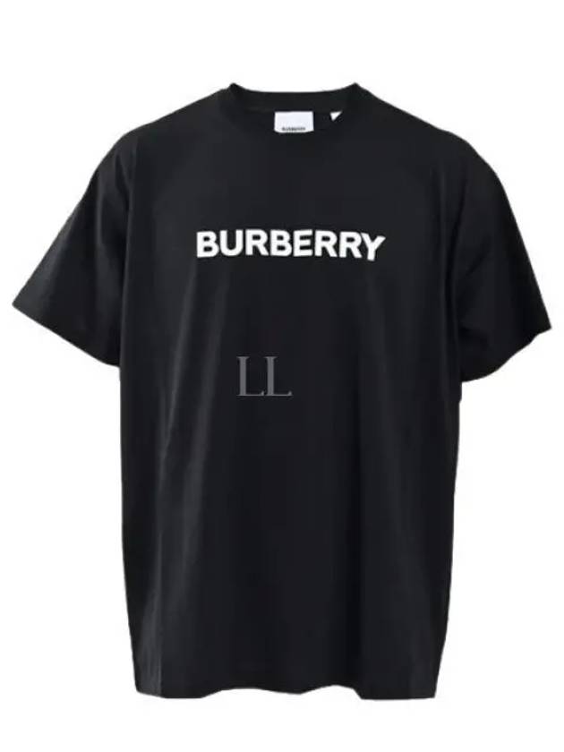 Logo Print Cotton Short Sleeve T-Shirt Black - BURBERRY - BALAAN 2