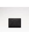 Monogram Embossed Leather Business Card Wallet Black - LOUIS VUITTON - BALAAN 6