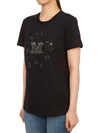 Elmo M Monogram Cotton Short Sleeve T-shirt Black - MAX MARA - BALAAN 3