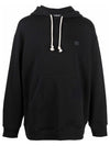 Farrin Face Oversized Hoodie Black - ACNE STUDIOS - BALAAN 2