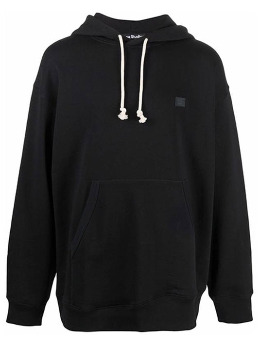 Farrin Face Oversized Hoodie Black - ACNE STUDIOS - BALAAN 2