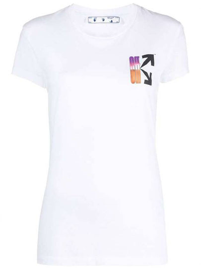 Gradient Arrow Slim Fit Short Sleeve T-Shirt White - OFF WHITE - BALAAN 2