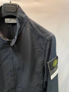 Men's Nylon Cotton Batavia Garment Dyed Zip Up Jacket Navy - STONE ISLAND - BALAAN 4