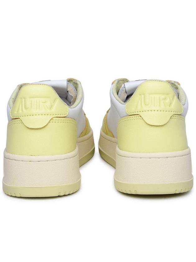 Women's Medalist Bi-Color Low-Top Sneakers Yellow - AUTRY - BALAAN 5