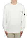 Diagonal Raised Fleece Lens Sweatshirt White - CP COMPANY - BALAAN 2