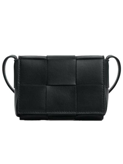 Intrecciato Cassette Small Cross Bag Black - BOTTEGA VENETA - BALAAN 2