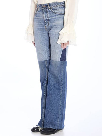 Flared Patchwork Jeans - CHLOE - BALAAN 2