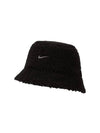 Reversible Fleece Bucket Hat Black Gray - NIKE - BALAAN.