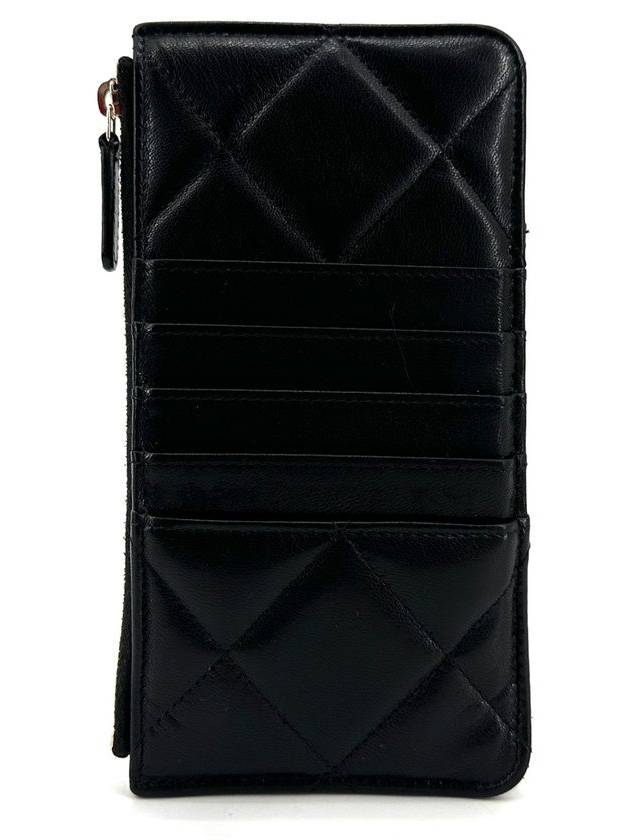 Lambskin 19 phone holder card wallet long - CHANEL - BALAAN 5