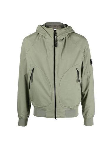 Protech Lens Wappen Hooded Jacket Bronze Green - CP COMPANY - BALAAN 1