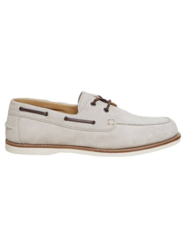 Suede Boat Beige - BRUNELLO CUCINELLI - BALAAN 1