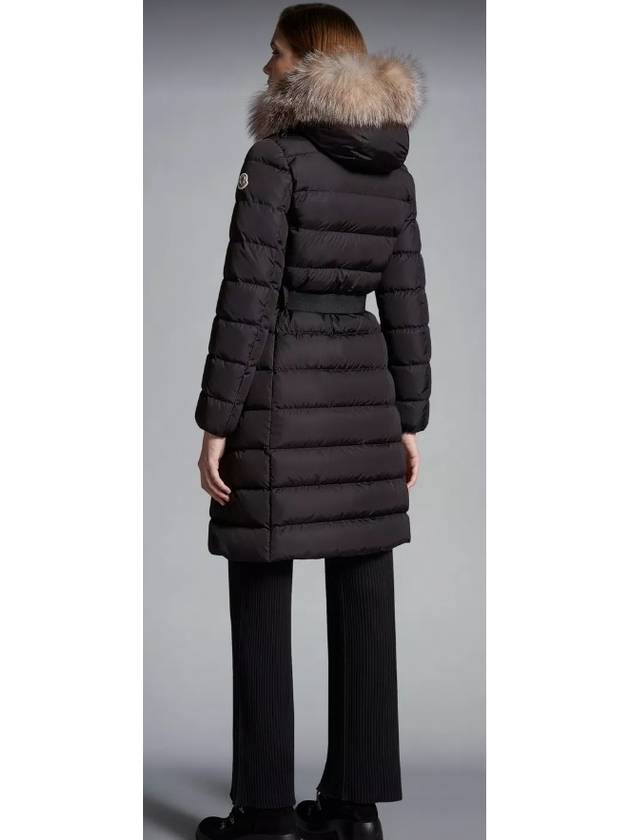 Khloe Long Down Jacket Black - MONCLER - BALAAN 4