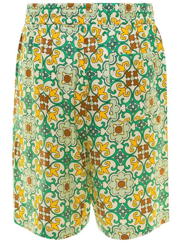 Multicolor Shorts Faïence With Graphic Print All-Over In Viscose Man - DROLE DE MONSIEUR - BALAAN 2