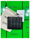 Intrecciato Leather Half Wallet Black - BOTTEGA VENETA - BALAAN 4