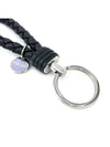 Intrecciato Leather Key Holder Black - BOTTEGA VENETA - BALAAN 4