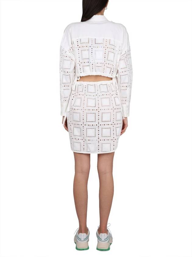 Midi One Piece 3441MDA02 23710602 WHITE - MSGM - BALAAN 4