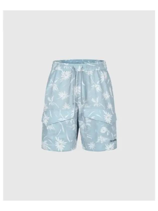 TRAVISMATHEW Men s Pattern Print Shorts Light Blue - TRAVIS SCOTT - BALAAN 1