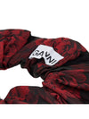 Botanical Jacquard Scrunchie High Risk Red - GANNI - BALAAN 6