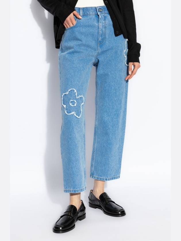 Marni Jeans With Stitching, Women's, Blue - MARNI - BALAAN 3