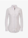 Button Down Cotton Oxford Long Sleeve Shirt White - THOM BROWNE - BALAAN 2