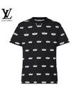 LV Vitesse Short Sleeve TShirt Noir Blanc 1A99LW - LOUIS VUITTON - BALAAN 1