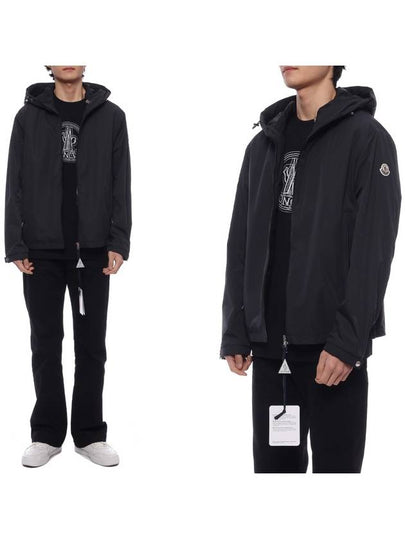 Traversier Hooded Jacket Black - MONCLER - BALAAN 2