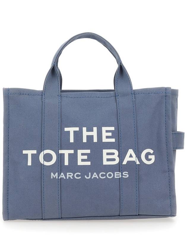 Logo Medium Canvas Tote Bag Blue - MARC JACOBS - BALAAN 3