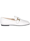 Women's T Logo Moccasin Loafers White - TOD'S - BALAAN 1