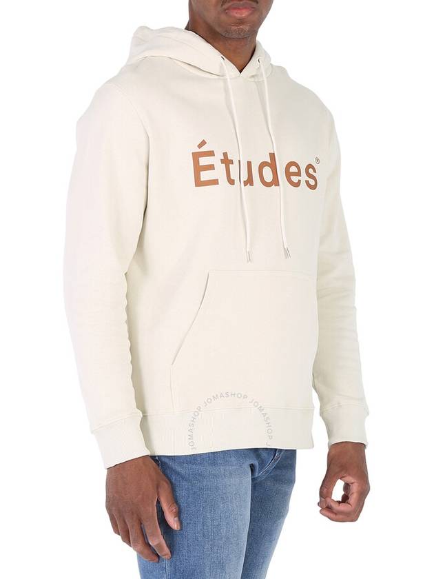 Etudes Men's Chalk Logo-Print Organic-Cotton Hoodie, Size Small - ETUDES - BALAAN 2