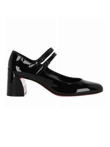 Miss Jane 55 Patent Pumps Heel Black - CHRISTIAN LOUBOUTIN - BALAAN 1