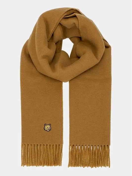 Bold Fox Head Patch Muffler Brown - MAISON KITSUNE - BALAAN 2