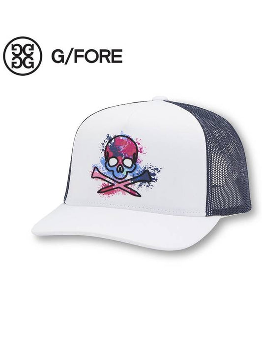 Splatter Skull TS Mesh Golf Ball Cap Snow - G/FORE - BALAAN 2