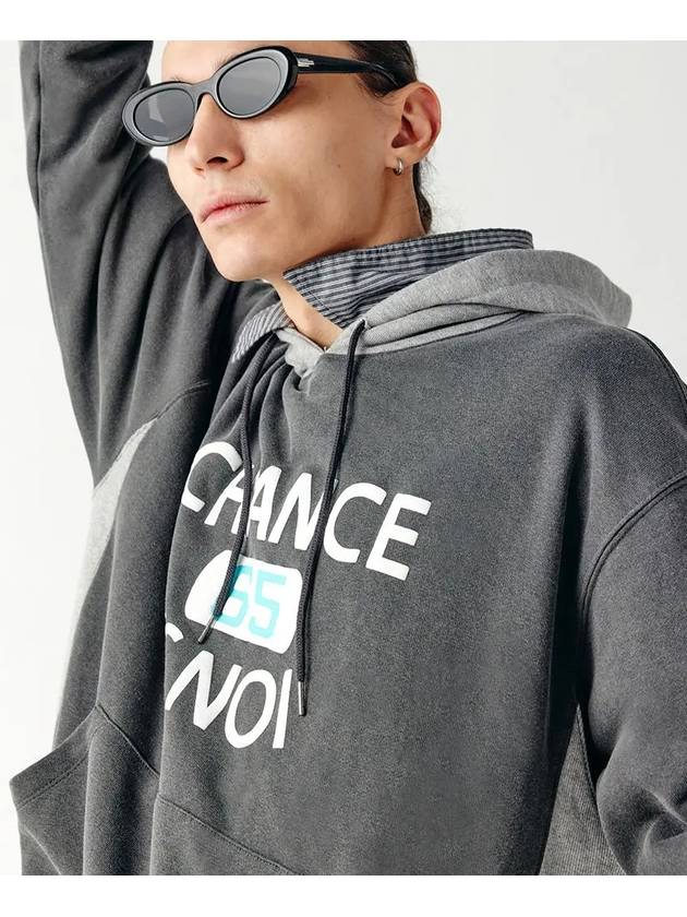 Unisex BAMXHD Basket Sweat Hoodie Mix Charcoal - CHANCE'S NOI - BALAAN 7