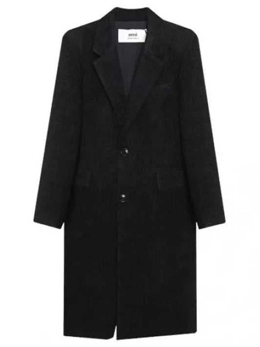 Two Button Virgin Wool Long Coat Men - AMI - BALAAN 1