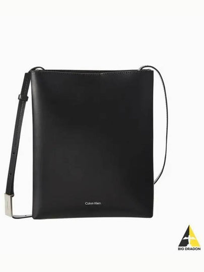 Jeans Leather Leather Cross Bag Black - CALVIN KLEIN - BALAAN 2