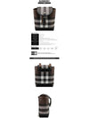 Check Mini Backpack Dark Brown - BURBERRY - BALAAN 3