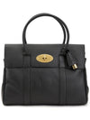 Small Bayswater Classic Grain Tote Bag Black - MULBERRY - BALAAN 2