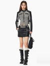 Leather Motorcycle Skirt - WESAME LAB - BALAAN 3